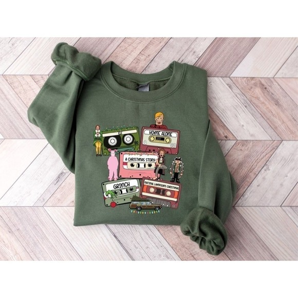 Travon A Other - Christmas Movies Characters Holiday Graphic Sweatshirt